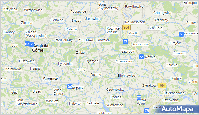 mapa Gorzków gmina Wieliczka, Gorzków gmina Wieliczka na mapie Targeo