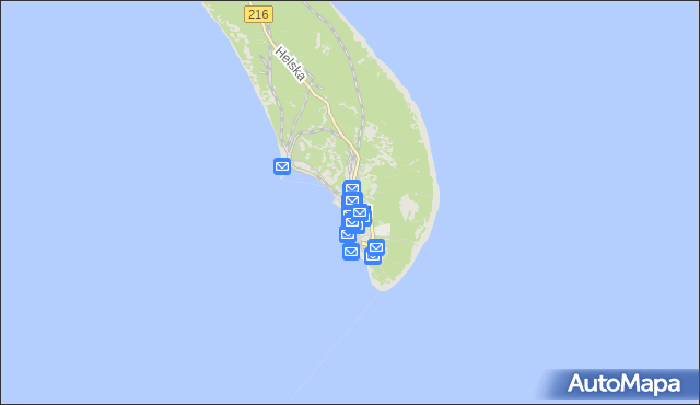 mapa Hel, Hel na mapie Targeo