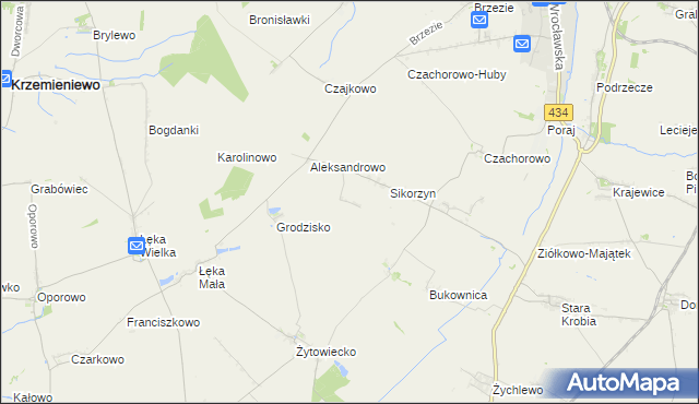 mapa Huby Pijanowskie, Huby Pijanowskie na mapie Targeo