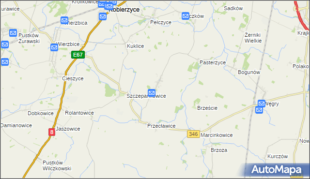 mapa Jaksonów, Jaksonów na mapie Targeo