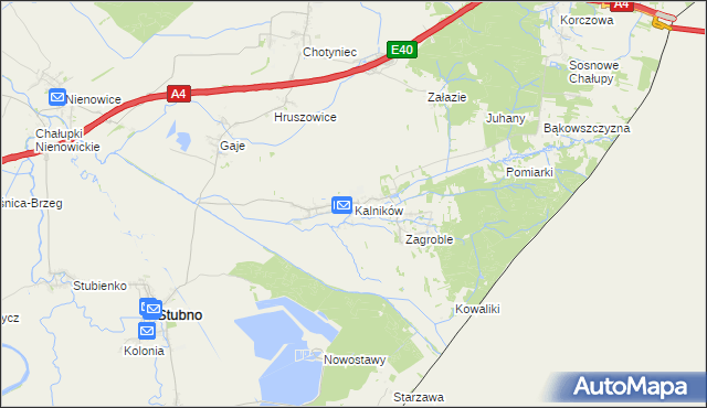 mapa Kalników, Kalników na mapie Targeo