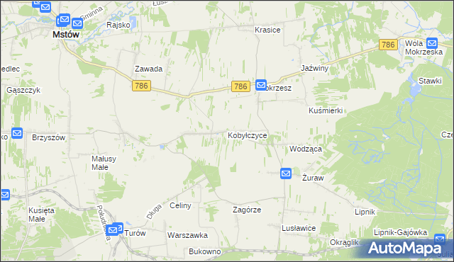 mapa Kobyłczyce, Kobyłczyce na mapie Targeo