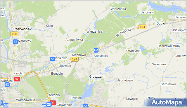 mapa Kobylnica gmina Swarzędz, Kobylnica gmina Swarzędz na mapie Targeo