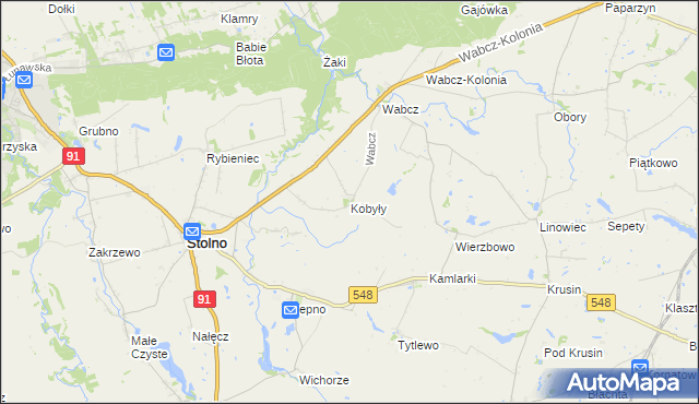 mapa Kobyły, Kobyły na mapie Targeo