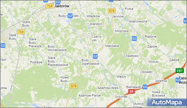 mapa Kuklówka Zarzeczna, Kuklówka Zarzeczna na mapie Targeo