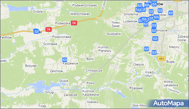 mapa Kurnos Drugi, Kurnos Drugi na mapie Targeo