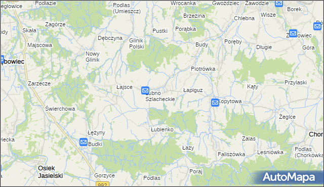 mapa Łubno-Opace, Łubno-Opace na mapie Targeo