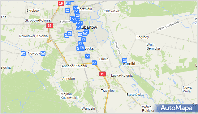 mapa Łucka, Łucka na mapie Targeo