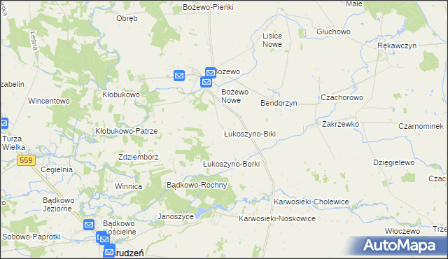 mapa Łukoszyno-Biki, Łukoszyno-Biki na mapie Targeo