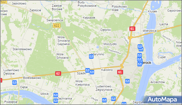 mapa Marynino, Marynino na mapie Targeo