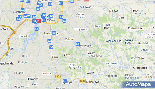 mapa Matysówka, Matysówka na mapie Targeo