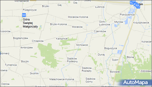 mapa Mchowice, Mchowice na mapie Targeo