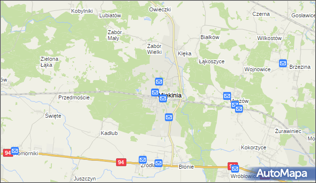 mapa Miękinia powiat średzki, Miękinia powiat średzki na mapie Targeo