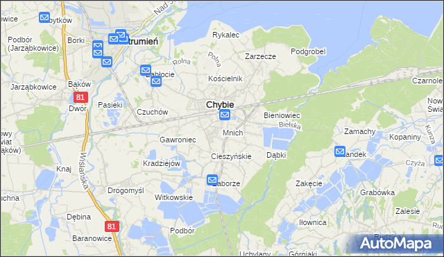 mapa Mnich, Mnich na mapie Targeo