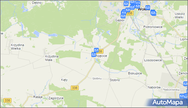 mapa Mojęcice, Mojęcice na mapie Targeo