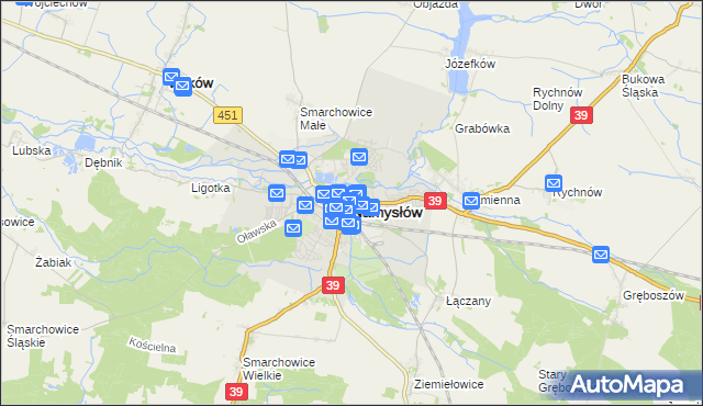 mapa Namysłów, Namysłów na mapie Targeo