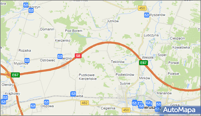 mapa Nawrotów, Nawrotów na mapie Targeo