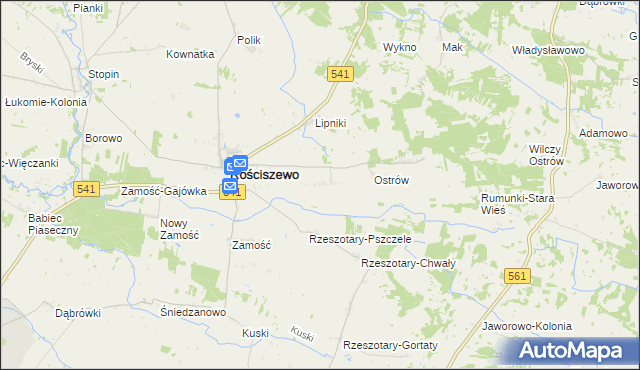mapa Nowe Rościszewo, Nowe Rościszewo na mapie Targeo