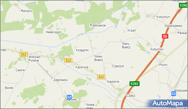 mapa Nowy Białcz, Nowy Białcz na mapie Targeo