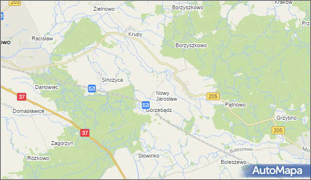mapa Nowy Jarosław, Nowy Jarosław na mapie Targeo