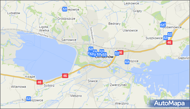 mapa Otmuchów, Otmuchów na mapie Targeo