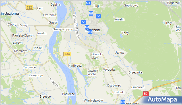 mapa Otwock Mały, Otwock Mały na mapie Targeo