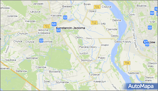 mapa Parcela-Obory, Parcela-Obory na mapie Targeo