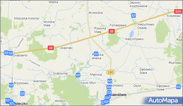 mapa Pobórka Wielka, Pobórka Wielka na mapie Targeo