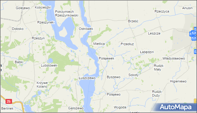 mapa Połajewek, Połajewek na mapie Targeo