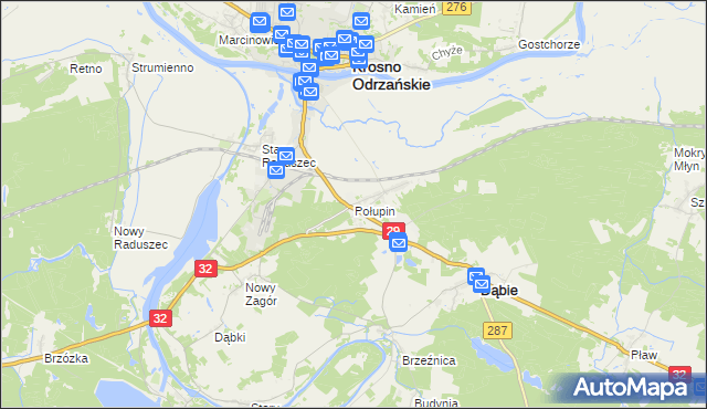 mapa Połupin, Połupin na mapie Targeo