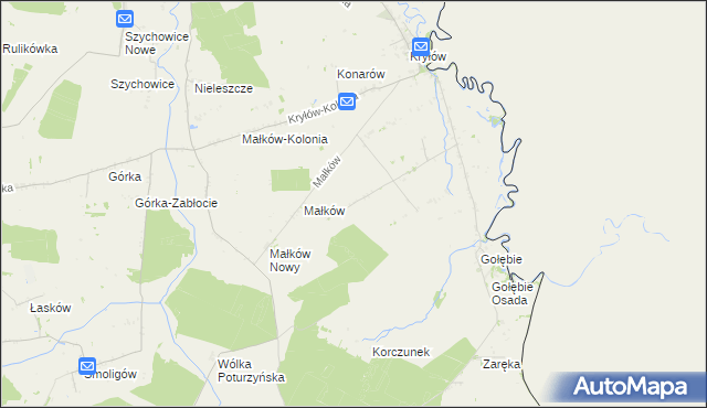 mapa Prehoryłe, Prehoryłe na mapie Targeo