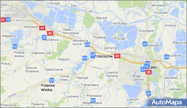 mapa Przeciszów, Przeciszów na mapie Targeo