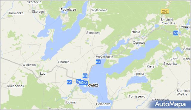 mapa Przybrodzin, Przybrodzin na mapie Targeo