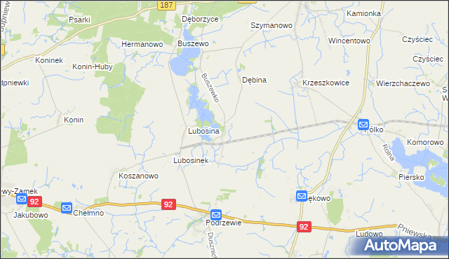 mapa Przystanki, Przystanki na mapie Targeo