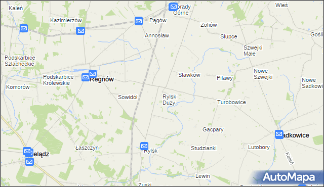 mapa Rylsk Duży, Rylsk Duży na mapie Targeo