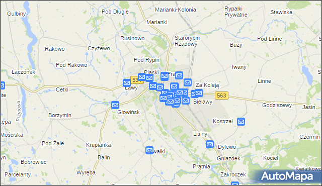 mapa Rypin, Rypin na mapie Targeo
