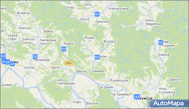 mapa Skopów, Skopów na mapie Targeo