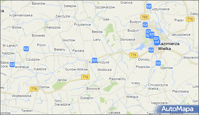mapa Skorczów, Skorczów na mapie Targeo