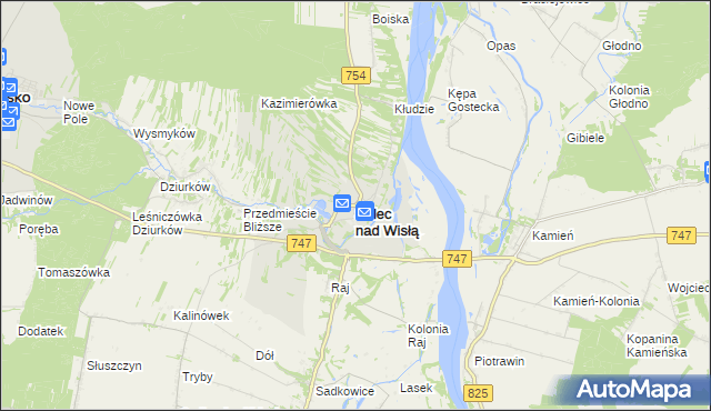 mapa Solec nad Wisłą, Solec nad Wisłą na mapie Targeo