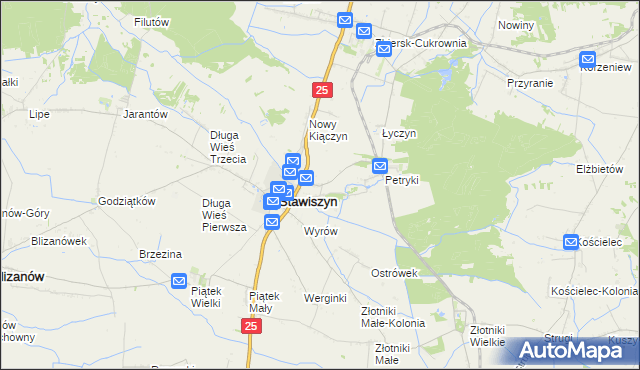 mapa Stary Kiączyn, Stary Kiączyn na mapie Targeo