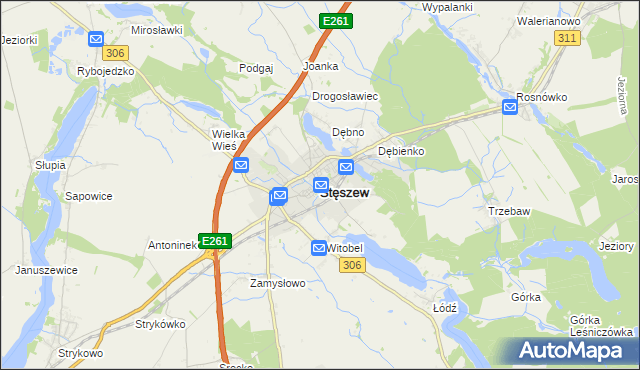 mapa Stęszew, Stęszew na mapie Targeo