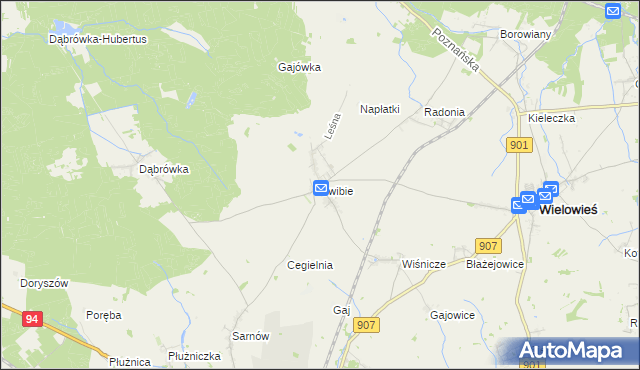 mapa Świbie, Świbie na mapie Targeo