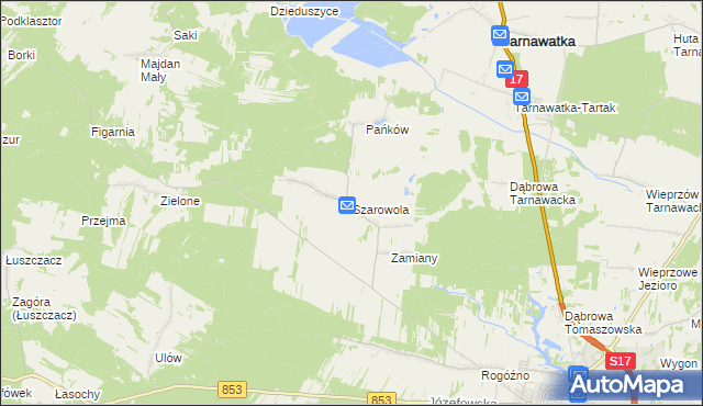 mapa Szarowola, Szarowola na mapie Targeo
