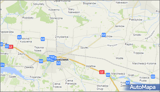mapa Szulec, Szulec na mapie Targeo