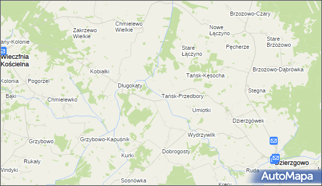 mapa Tańsk-Przedbory, Tańsk-Przedbory na mapie Targeo