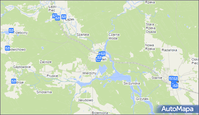 mapa Tleń, Tleń na mapie Targeo