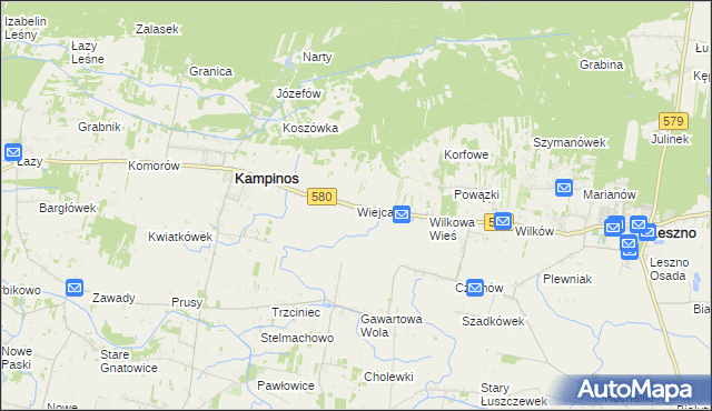 mapa Wiejca, Wiejca na mapie Targeo