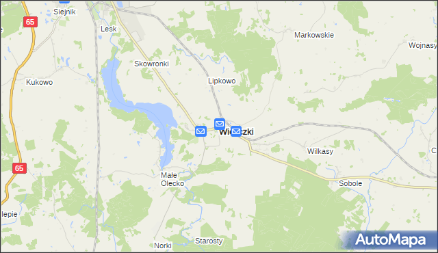 mapa Wieliczki, Wieliczki na mapie Targeo