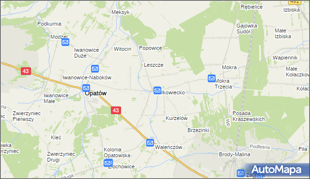 mapa Wilkowiecko, Wilkowiecko na mapie Targeo