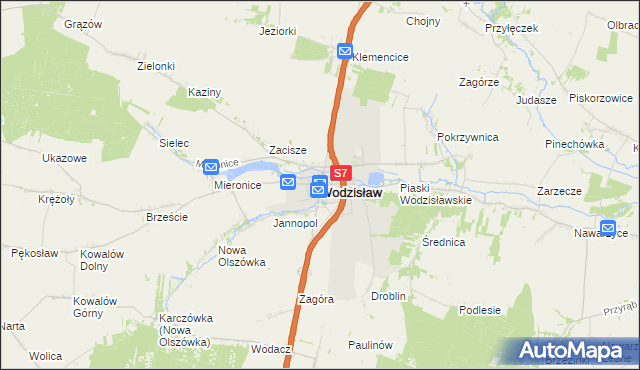 mapa Wodzisław, Wodzisław na mapie Targeo
